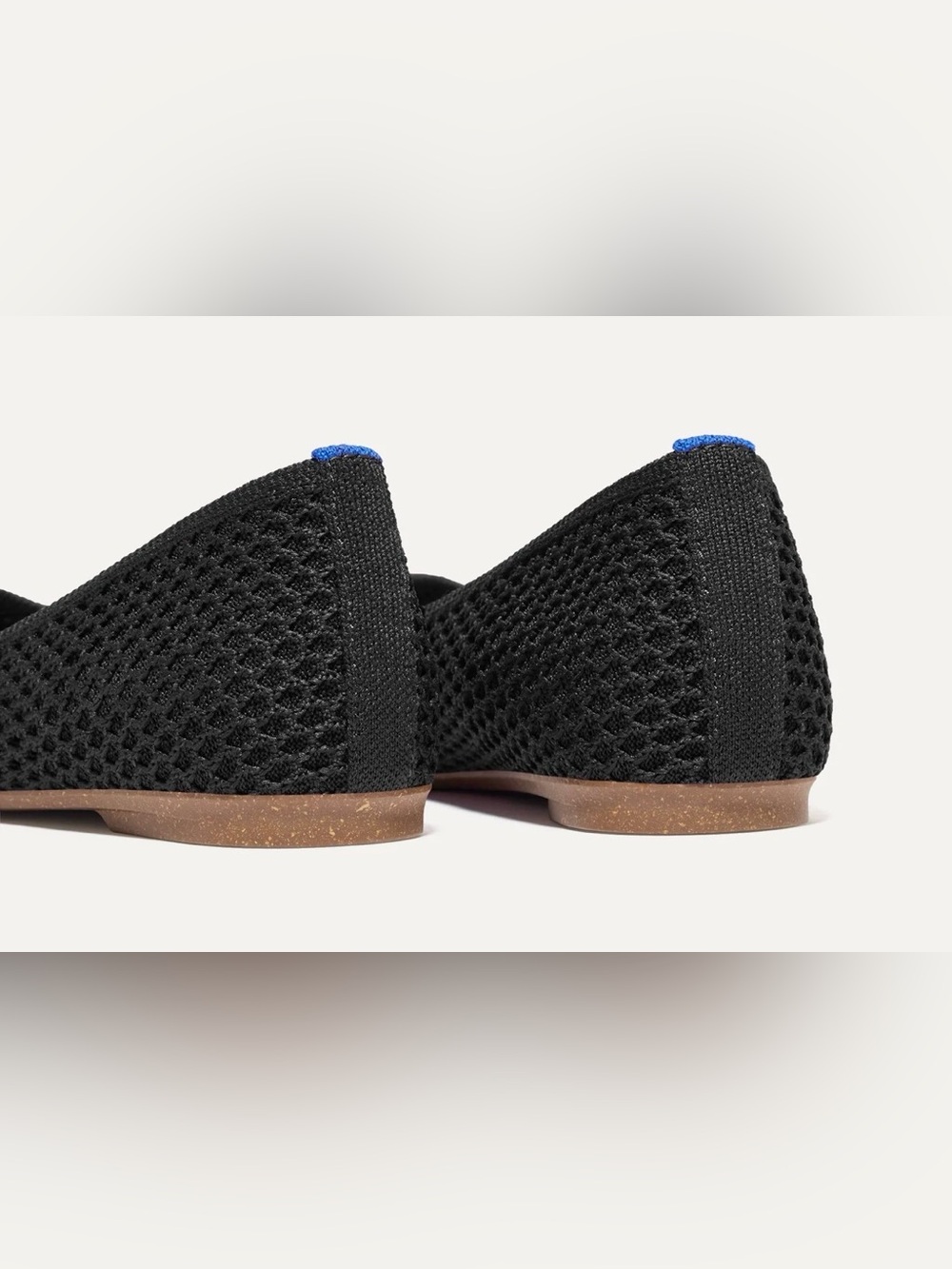 Rothy's Black Mesh Max Square Ballet Flats - Picture 3 of 6